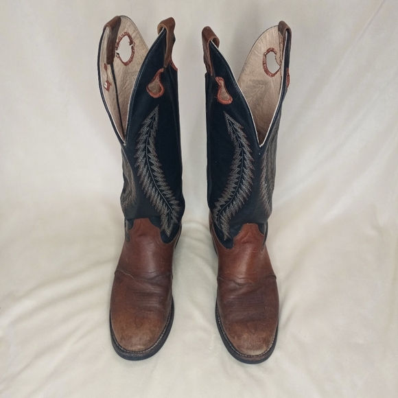 Cowtown Handmade Leather Thrashed Western Southwestern Bohemian Cowboy Boot - Picture 2 of 9